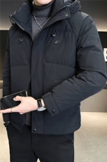 标50绒连帽羽绒服男冬季2025新款加厚短款外套A313-2631-P235，男装羽绒服，电商A313