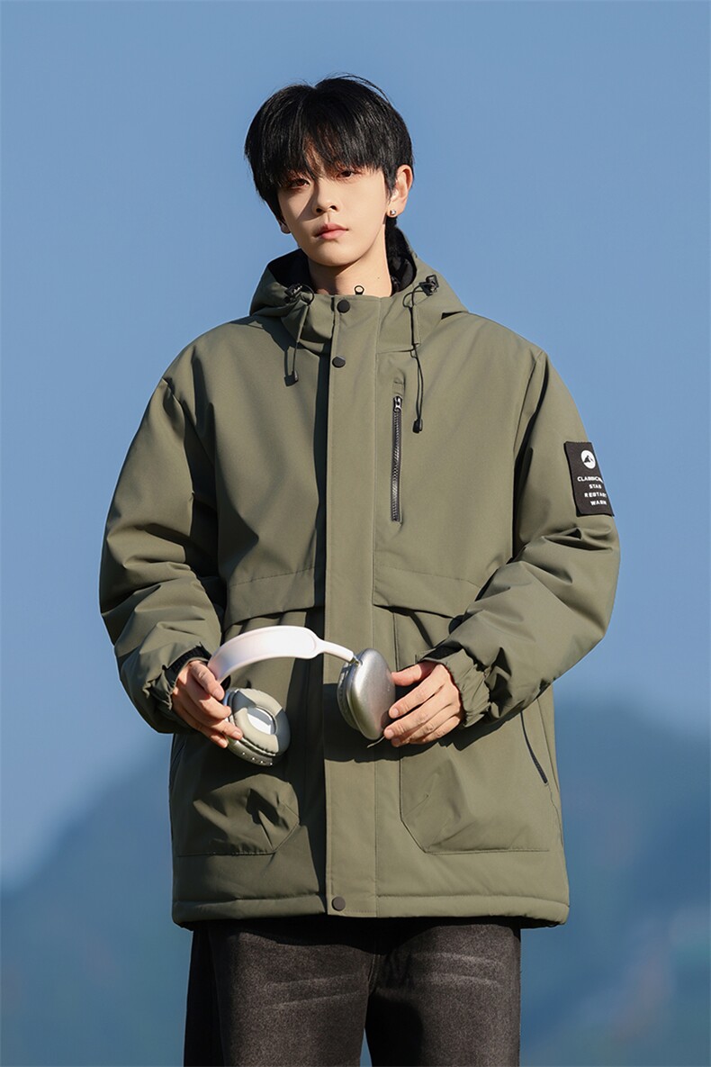 M9566-P85冬季加厚户外冲锋衣连帽棉服石墨烯棉衣,男装夹克,星座109