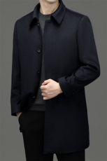 CSYM98903钱塘2020-2冬季新款商务休闲翻领中年男士毛呢大衣P370，男装毛呢大衣，钱塘207-2