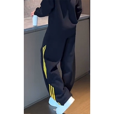 网图慎用美式弯刀三条杠撞色百搭卫裤运动休闲裤K8689-特价P40，男装休闲裤，电商A007