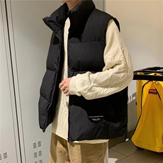 棉服马甲男冬季潮牌加厚ins港风棉衣背心青少年坎肩外套MJ04-P55，男装背心/马甲，星座1008