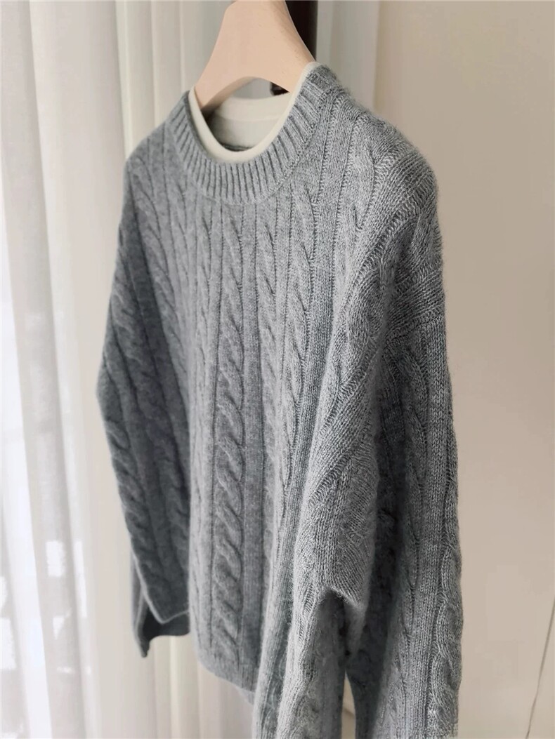 2025年秋季单件时尚不都是提前简约休闲套头，女装羊毛衫，恩泰羊绒