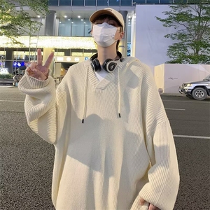 B435P42套头毛衣女秋冬慵懒宽松针织衫韩版卫衣外套小众日图片