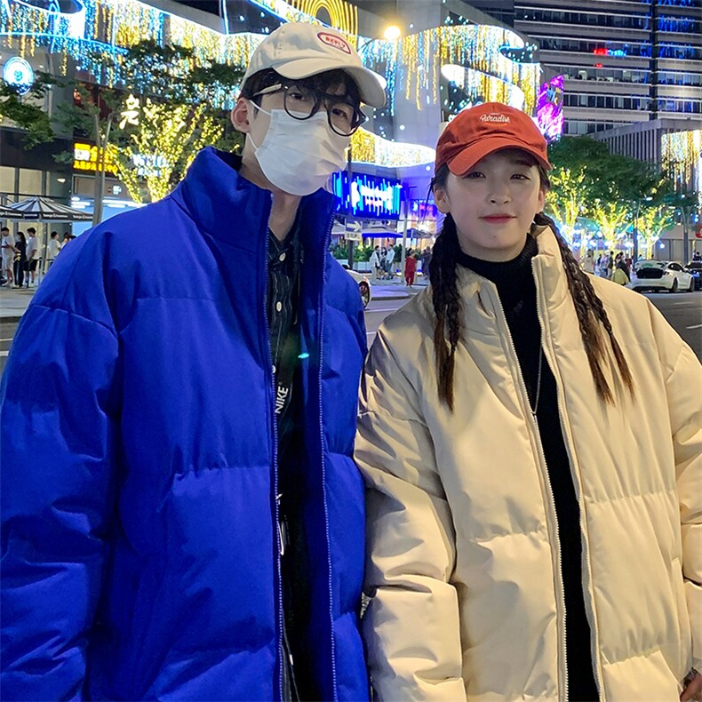 推荐2023冬季新款棉衣港风情侣棉服潮牌宽松上衣M6688,男装棉衣,星座815-2