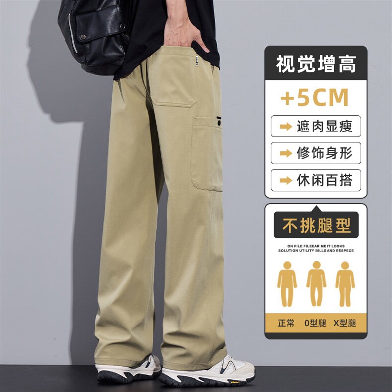 春季工装裤男初高中生新品直筒青少年帅气冲锋裤休闲裤Z9856-P45,男装休闲裤,星座509