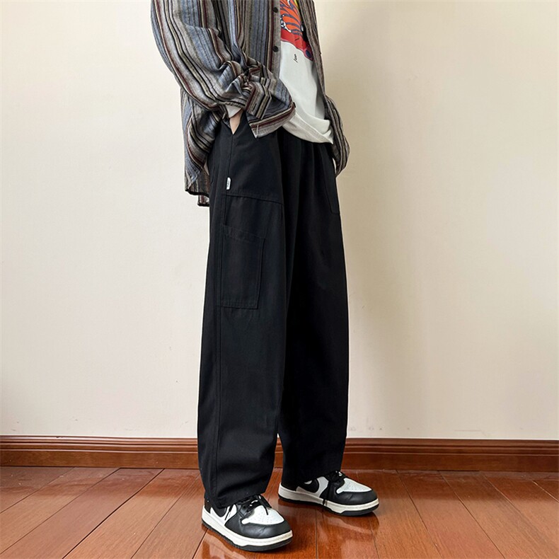 B2212022秋装新款日系宽松大码休闲直筒裤阔腿裤LK22051-P50控68,男装休闲裤,电商B221