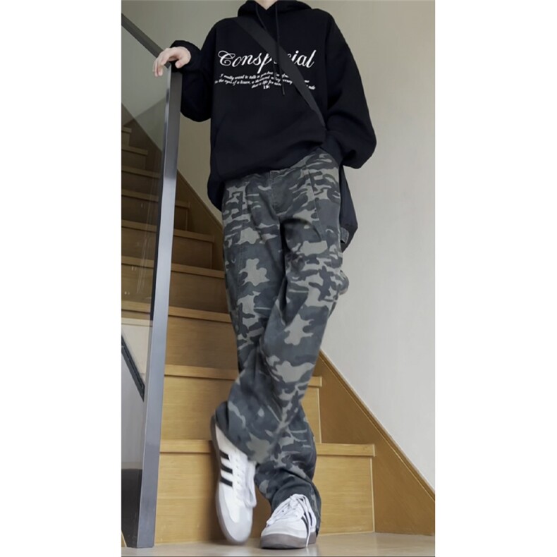 自己拍的视频cleanfit裤子男款b01伐木工装裤迷彩裤MCKZ01-P58图片