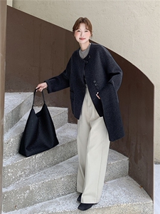复古高级感毛呢外套女冬季2025新款韩系气质时髦减龄超火羊毛大衣图片
