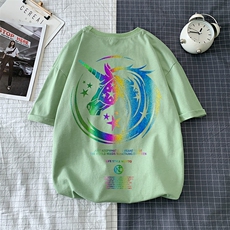 T恤潮流圆领男港风印花2024新款场景平铺衫时尚DS-B299-ZY1143P25，男装T恤，电商A061-1