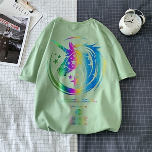 T恤潮流圆领男港风印花2024新款场景平铺衫时尚DS-B299-ZY1143P25图片