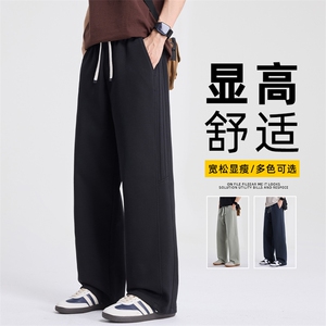 针织运动卫裤男2026新款春季美式宽松直筒休闲长裤子男Z2582-P50图片