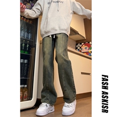 抖音得物品质百搭牛仔裤212-2-WD03-特P60加绒特P65，男装牛仔裤，星座808A-1