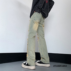 2026夏季美式高街破洞小众牛仔裤货号K725P55，男装牛仔裤，电商A063