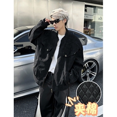 复古做旧工装夹克男女宽松休闲cleanfit夹棉保暖外套M8067，男装夹克，星座1116A（原606A-3）