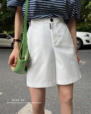 现货欧版西装中裤后松紧腰设计，女装西装，蜜思印·金