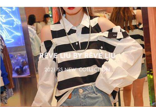 袖子可拆卸卫衣，女装卫衣/绒衫，REVE LIU