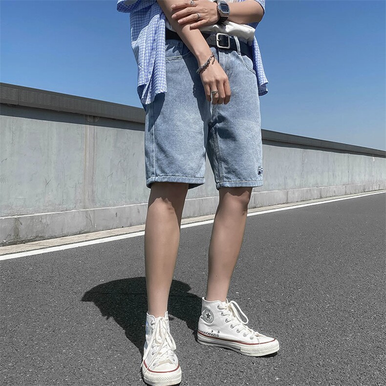 潮流春季牛仔裤男牛仔短裤K0101P37图片