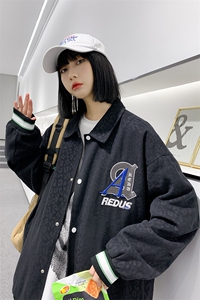 秋装新品刺绣夹克情侣款2023中性风男女创意棒球服外套 8007-P85图片