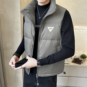 短款立领羽绒马甲休闲日系面包服保暖外套马甲背心M6007-特P75图片
