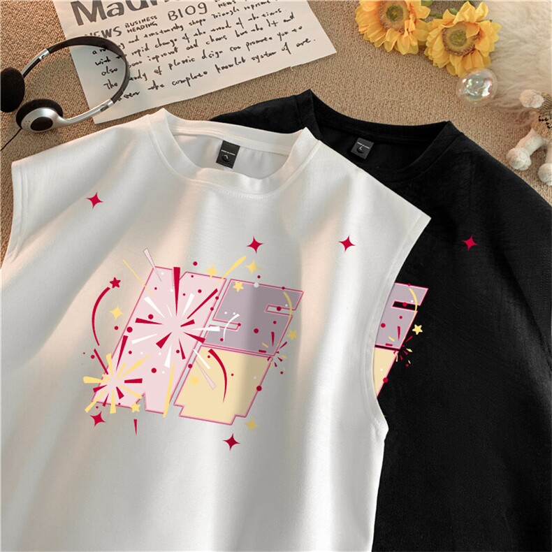 可设48小时发货支持抖音得物来样二开240克重磅美式麂皮绒背心t恤，男装背心/马甲，电商A486