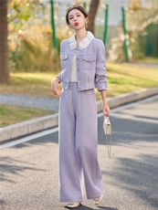 2026春季港风小香风新款淑女气质御姐炸街两件套套装，女装套装/套裙，伊仟回