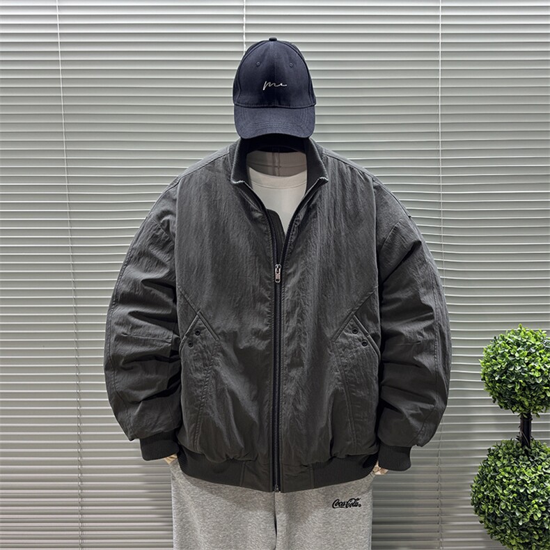 2025新标90白鸭绒冬季男螺纹立领羽绒服保暖外套8623-P320,男装羽绒服,钱塘708(原3018)
