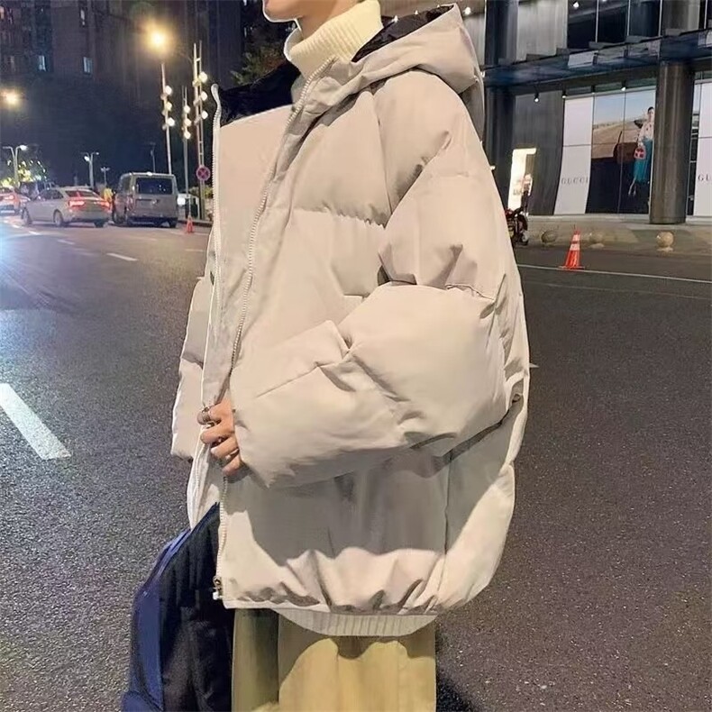 冬季新款棉服韩版潮流宽松加厚面包潮牌连帽棉衣外套情侣棉袄,男装棉衣,星座1210-1