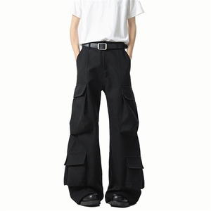 港风 宽松微喇休闲裤多口袋工装裤长裤A014-DY25217-特P65图片