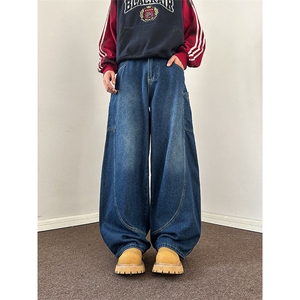 903-AK8013-特P-55   【S-3XL】 大弯刀牛仔裤！3图片