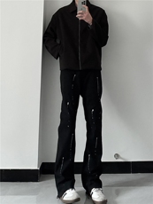 高街美式复古漆点泼墨牛仔裤嘻哈痞帅310A-4-NZ03JG，男装牛仔裤，星座310A-4