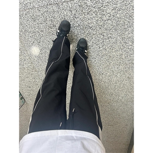 裤子男夏季直筒宽松撞色冲锋裤速干高街运动休闲长裤 K943图片
