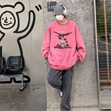 22新款秋复古美式水洗做旧宽松男女中性卫衣301B-JB7901-P58，男装卫衣，星座301B