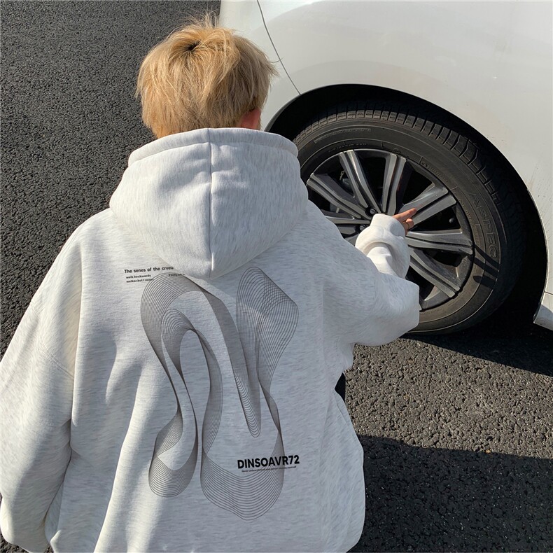 重磅加绒2025秋冬满印字母宽松连帽卫衣加绒帽衫A025-W657-P50,男装卫衣,电商A025