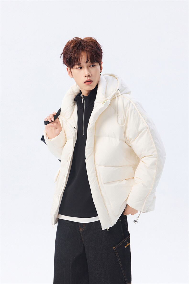 羽绒服连帽高品质保暖cityboy情侣冬90白鸭绒2025SYR2602-P270,男装羽绒服,星座610B-1