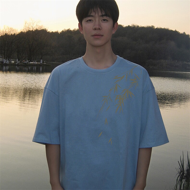 230g重磅纯棉短袖t恤男大码半袖半截袖DX17382-P20,男装T恤,电商A040
