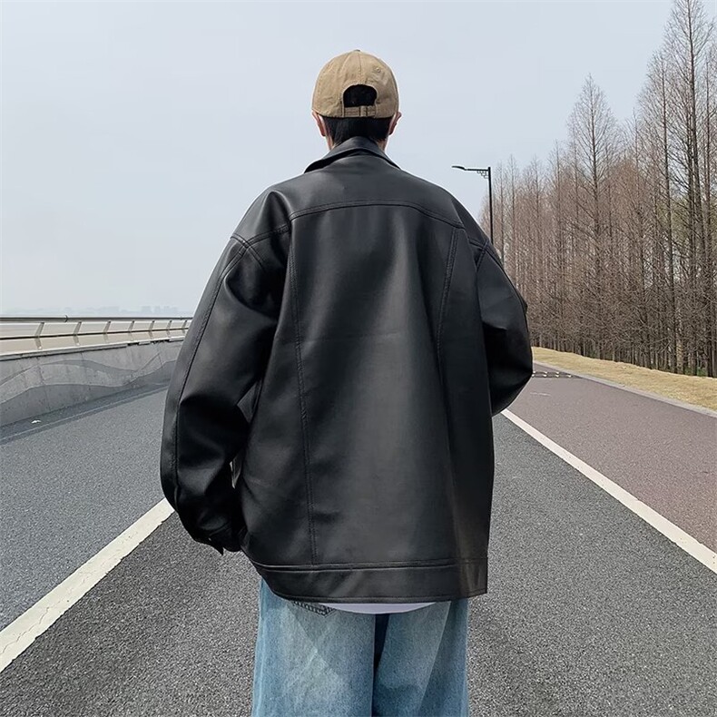 男秋季新款口袋皮衣夹克外套AJ06P60,男装皮衣,星座1116-2