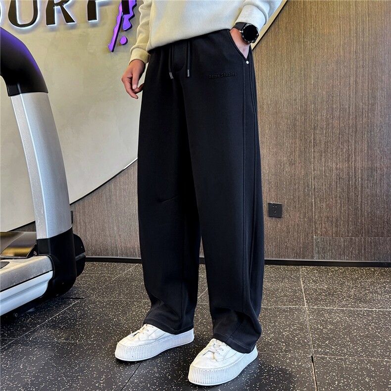 2026新款春季卫裤男士休闲运动裤美式直筒弯刀裤A313-261096-P68,男装休闲裤,电商A313