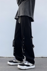 B221美式ins高街小众迷彩工装休闲牛仔裤LK22090-P65控88，男装牛仔裤，电商B221