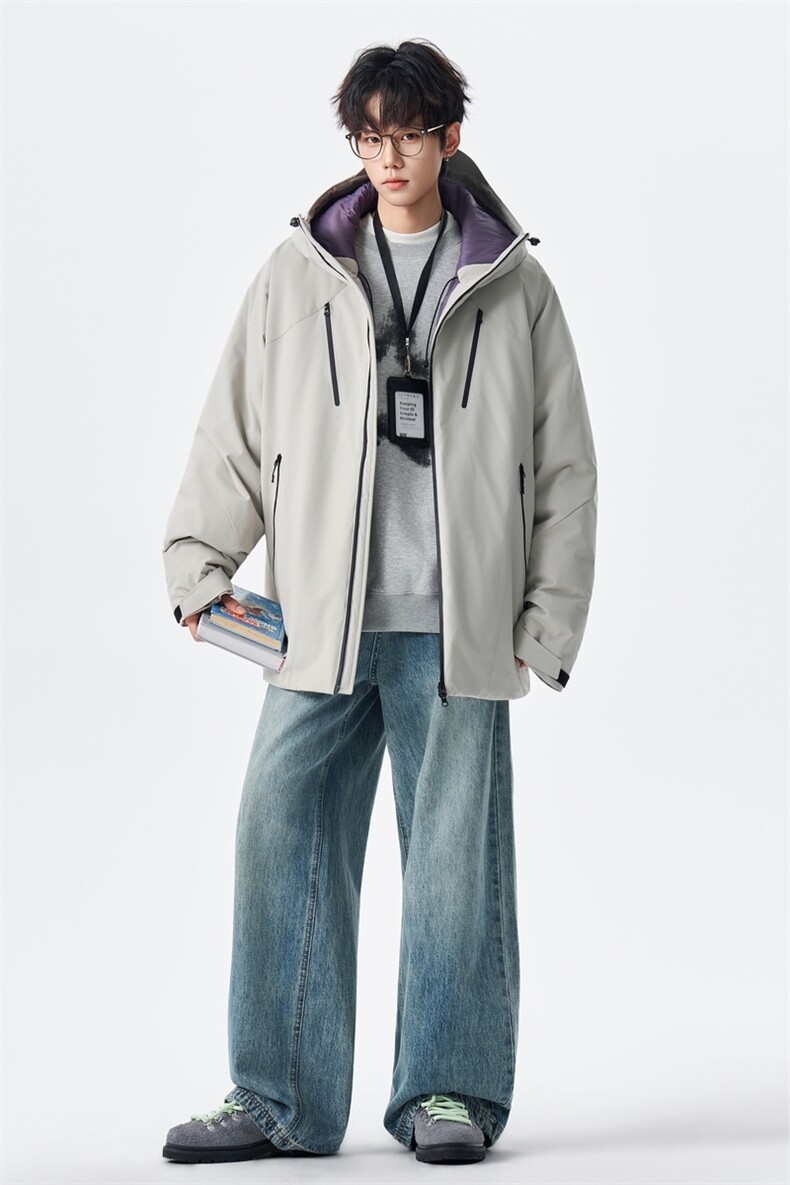 防水防风羽绒服男款冬保暖户外两面穿连帽外套XZ309Y95753P275,男装羽绒服,星座309（原A406）