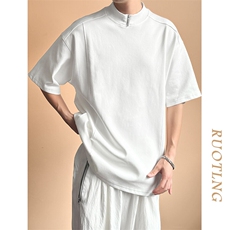 现货-主推设计感潮牌短袖T恤男个性半袖上衣A351-AT2473-P45，男装T恤，电商A351