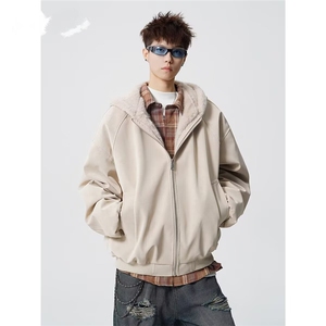 1506-1/MMY10011/P89领连帽座山雕棉服男款冬季保暖短款棉衣外套图片