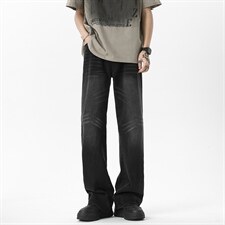 C315-G3011现货高质量重工洗水猫须马骝牛仔裤(P65限89)7，男装牛仔裤，电商C315