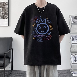 麂皮绒短袖t恤男大码半袖男 JD82180-P25图片