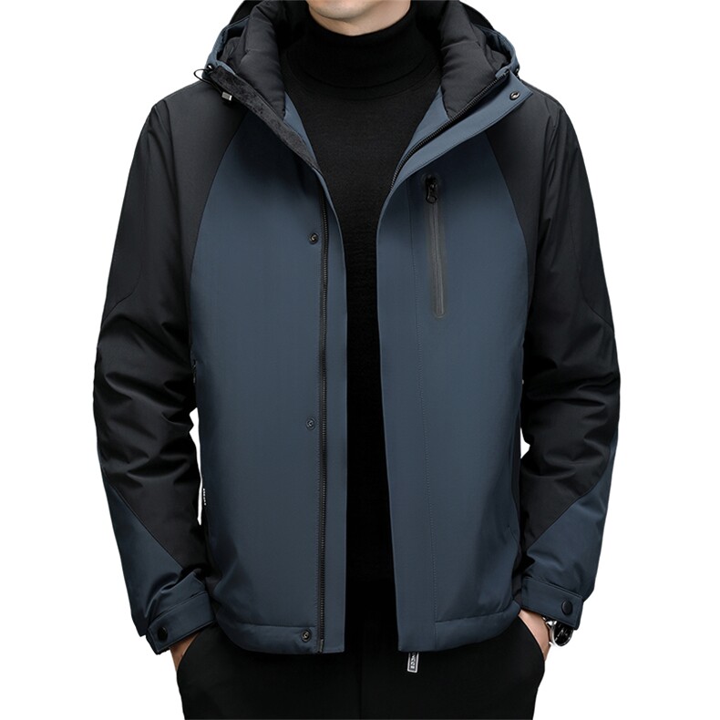 DF8803钱塘2020-2时尚休闲冬季厚款连帽中年男士羽绒服P320,男装羽绒服,钱塘207-2