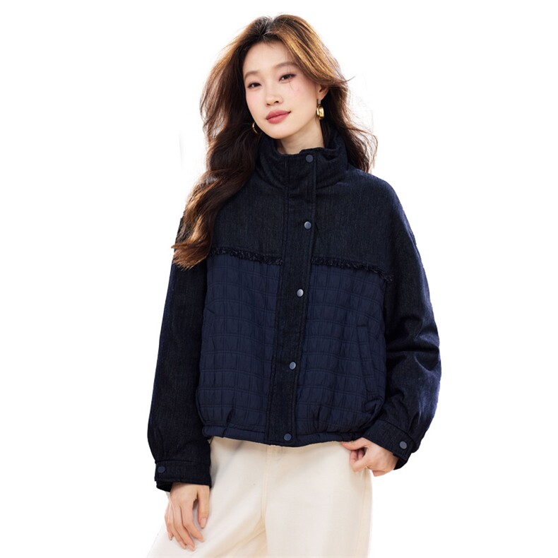 现货2025冬季新款休闲优雅时尚无帽女士保暖加厚90绒羽绒服,女装羽绒服,木子恋