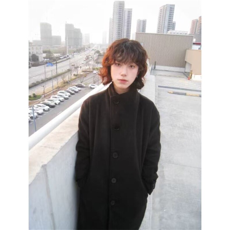 预售款~已下单冬季长款过膝毛呢大衣可立领暖外套NZ2511批125，男装毛呢大衣，星座1411A-6