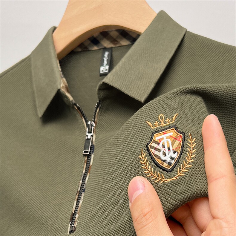 夏季男士短袖T恤时尚商务翻领polo衫男上衣服休闲纯色体恤带领,男装T恤,电商B212（原钱塘6029）