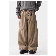 美拉德复古拼接设计感弯刀裤男baggy宽松阔腿工装裤LN10599-p60，男装牛仔裤，星座1008