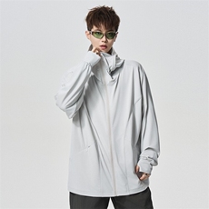 UPF50+防晒衣夏宽松大帽檐防晒服凉感冰丝外套A406F6070特P55，男装防晒衣，星座309（原A406）