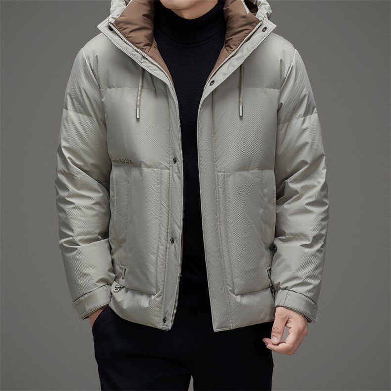 DAJ23928钱塘2020-2冬季信赖百搭时尚休闲中年男士羽绒服P290,男装羽绒服,钱塘207-2